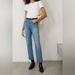 Veronica Beard blake high-rise classic straight-leg jeans 